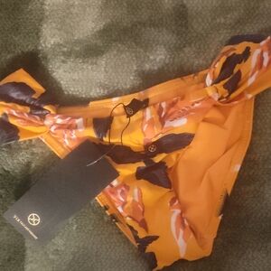 Vix Orange and Black Bikini Bottom